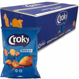 Croky Chips Paprika Kartoffelchips VPE (18 x175g Packung)