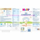 Hipp 2184 HA 2 Combiotik Folgemilch - ab dem 6. Monat 6er Pack (6x600g Packung) + usy Block