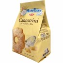 Mulino Bianco Canestrini Kekse mit Puderzucker (200g Beutel) + usy Block