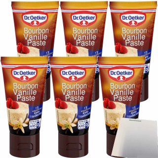 Dr. Oetker Bourbon Vanille Paste 6er Pack (6x50g Tube) + usy Block