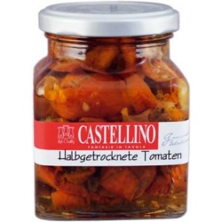 Castellino halbgetrocknete Tomaten in Öl (314ml Glas)