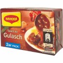 Delikatess Soße zu Gulasch 3x2er Pack (3x56g Packung für 1500ml Soße) + usy Block