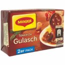 Delikatess Soße zu Gulasch 6x2er Pack (6x56g Packung für 3000ml Soße) + usy Block
