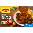Delikatess Soße zu Gulasch 18x2er Pack (18x56g Packung für 9000ml Soße) + usy Block