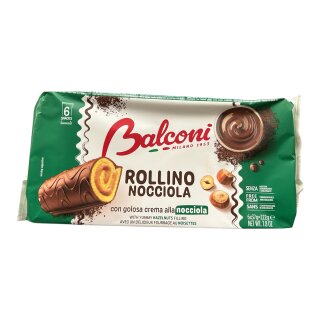 Balconi Rollino Nocciola Haselnuss Gebäck (222g Packung)