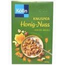 Kölln Knusper Honig Nuss Hafer-Müsli 6er Pack (6x500g Packung) + usy Block