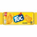 TUC Cracker Original Salzgebäck 3er Pack (3x100g Packung) + usy Block