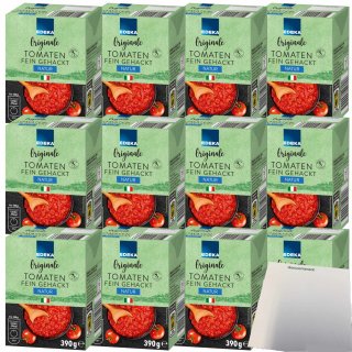 Edeka Originale Tomaten fein gehackt natur VPE (12x390g Packung) + usy Block