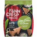 Finn Crisp Snacks Sour Cream & Onion Vollkorn Roggenchips 3er Pack (3x150g Packung) + usy Block