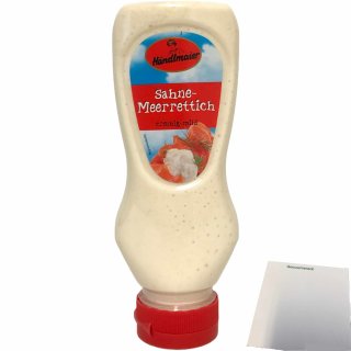Händlmaiers Meerrettich Traum Cremig Sahnig Leicht (1x225g Squeeze-Flasche) + usy Block