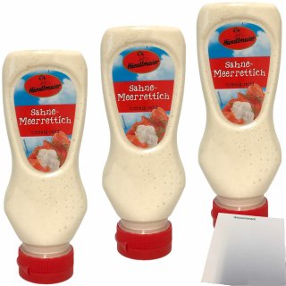 Händlmaiers Meerrettich Traum Cremig Sahnig Leicht 3er Pack (3x225g Squeeze-Flasche) + usy Block