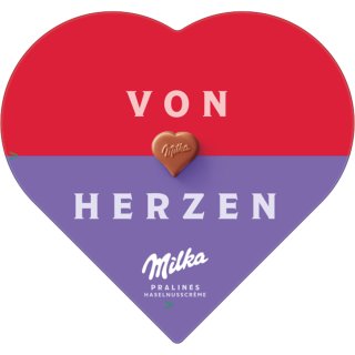 Milka from heart Pralinés Haselnusscrème 165g