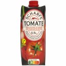 Scharfe Tomate pikanter Tomaten-Karottensaft mit perfekter Würze 3er Pack (3x0,5 Liter) + usy Block