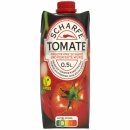 Scharfe Tomate pikanter Tomaten-Karottensaft mit perfekter Würze VPE (12x0,5 Liter) + usy Block