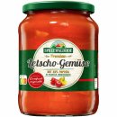 Spreewaldhof Premium Letscho-Gemüse ungarischer Art 3er Pack (3x720ml Glas) + usy Block