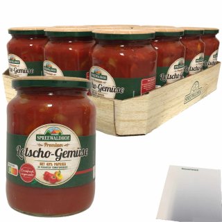 Spreewaldhof Premium Letscho-Gemüse ungarischer Art VPE (12x720ml Glas) + usy Block