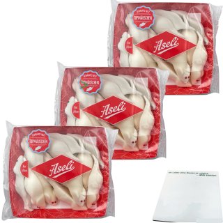 Aseli Riesenmäuse große Schaumzuckermäuse 3er Pack (3x155g Packung)  + usy Block