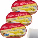 Hawesta Heringsfilets extra zart in Honig-Senf-Creme MSC 3er Pack (3x190g Dose) + usy Block