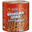 XOX Salzstangen Brezeldose Laugengebäck mit Meersalz...