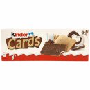 Ferrero Kinder Cards Kekse mit Milch und Kakaofüllung 128g MHD 15.08.2023 Restposten Sonderpreis