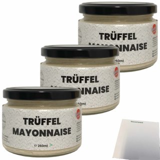 Walsdorf Gourmet Trüffel Mayonnaise 3er Pack (3x250ml Glas) + usy Block