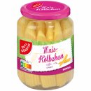 Gut&Günstig Maiskölbchen süß-sauer eingelegt 6er Pack (6x330g Glas) + usy Block