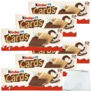 Ferrero Kinder Cards Kekse mit Milch und Kakaofüllung 6er Pack (6x128g Packung) + usy Block