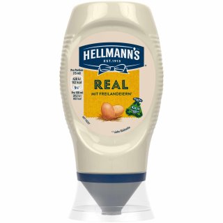Hellmanns Real Salatmayonnaise zum Dippen und Verfeinern (250ml Flasche)