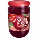 Gut&Günstig Sauerkirsch Konfitüre Extras 6er Pack (6x450g Glas) + usy Block