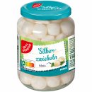 Gut&Günstig Silberzwiebeln klein und weiß 6er Pack (6x190g Glas) + usy Block