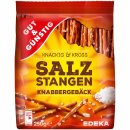 Gut&Günstig Salzstangen Knabbergebäck Knackig & Cross mit Meersalz 3er Pack (3x250g Packung) + usy Block