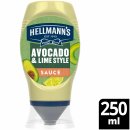 Hellmann´s Advocado & Lime Style Sauce Perfekt zu Bowls und Wraps 3er Pack (3x250ml Flasche) + usy Block