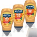 Hellmanns Cheese Style Sauce perfekt zu Burger und Nachos 3er Pack (3x250ml Flasche) + usy Block