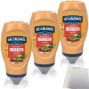 Hellmanns Chunky Burger Sauce 3er Pack (3x250ml Flasche) + usy Block