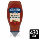 Hellmanns Tomatenketchup fruchtiger Ketchup vegan 6er Pack (6x430ml Flasche) + usy Block