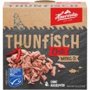 Hawesta Thunfisch Chili wenig ÖL MSC 3er Pack (3x110g Dose) + usy Block