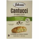 Falcone Cantuccini al Pistacchio e Cedro Cantuccini mit Pistazien Ceder-Zitrone 6er Pack (6x180g Packung) + usy Block