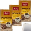 Melitta Harmonie Mild Stärke 2 Gemahlener Röstkaffee 3er Pack (3x500g Packung) + usy Block