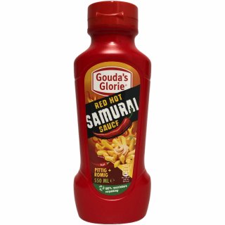 Goudas Glorie Red Hot Samurai Sauce (550ml Flasche)