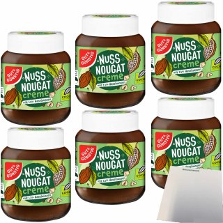 Gut&Günstig Nuss-Nougat-Creme mit 13% Haselnüssen 6er Pack (6x400g Glas) + usy Block