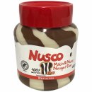 Nusco Milch & Nuss Nougat Duo Creme 6er Pack (6x400g Glas) + usy Block