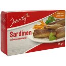 Jeden Tag Ölsardinen ohne Haut und ohne Gräten VPE (28x125g Dose) + usy Block