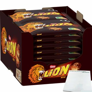 Nestle Lion Mini Schokoriegel 16er Pack (16x234g Packung) + usy Block