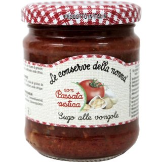 Sugo alle vongole Tomatensoße mit Muscheln (190g Glas)