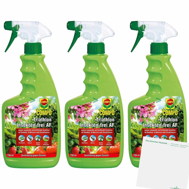Compo Triathlon Insekten-frei AF 3er Pack (3x750ml Sprhflasche) + us