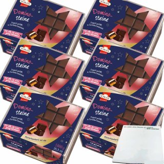 Schulte Dominosteine doppelt gefüllt Zartbitter 6er Pack (6x1kg Packung) + usy Block