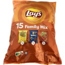 Lays 15 Family Mix Chips 3 verschiedene Sorten 6er Pack (6x315g Beutel) + usy Block