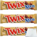 Twix Xtra Schokoladen-Riegel Doppelriegel 3er Pack...