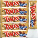 Twix Xtra Schokoladen-Riegel Doppelriegel 6er Pack (12x37,5g Riegel) + usy Block