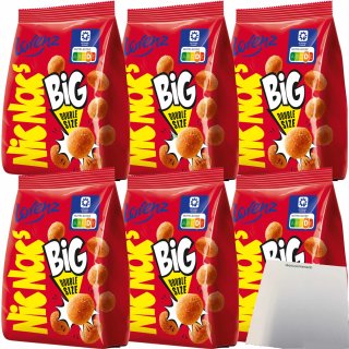 Lorenz Nic Nac´s Bignac´s Original Erdnüsse in knuspriger Hülle pikant gewürzt 6er Pack (6x110g Packung) + usy Block